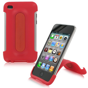 XtremeMac iPod Touch 4G Snap Stand - Cherry Bomb Red