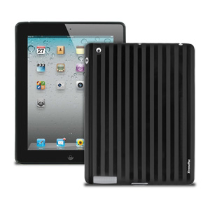 XtremeMac Tuffwrap Shine Case for iPad 2/3/4 (Black Stripe)