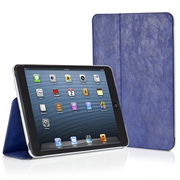 XtremeMac MicroFolio Leather Case for iPad Mini 1/2 (Blue)