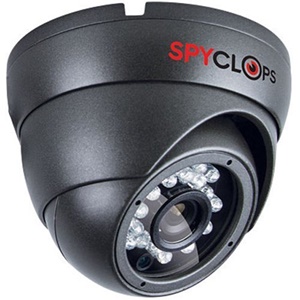 Spyclops MINIDOMEG Gray Mini-Dome Indoor 24 IR Nightvision CCTV Security Camera