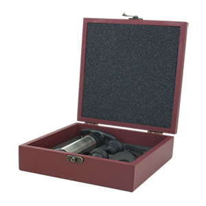 Epicureanist 4 Piece Wine Essentials Wooden Box Gift Set